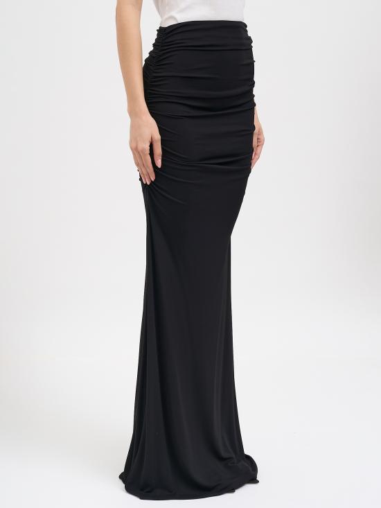 26SS 엘리자베타프랜치 롱 스커트 NGO16263E2110 BLACK - ELISABETTA FRANCHI