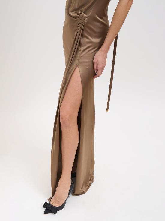 26SS 엘리자베타프랜치 미디 원피스 NABR2461E2229 BRONZE - ELISABETTA FRANCHI