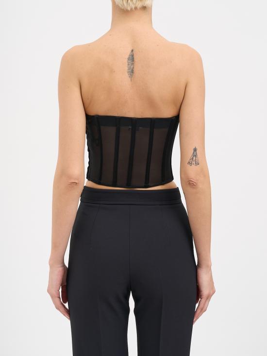 26SS 엘리자베타프랜치 민소매 티셔츠 NTO05162E2110 BLACK - ELISABETTA FRANCHI