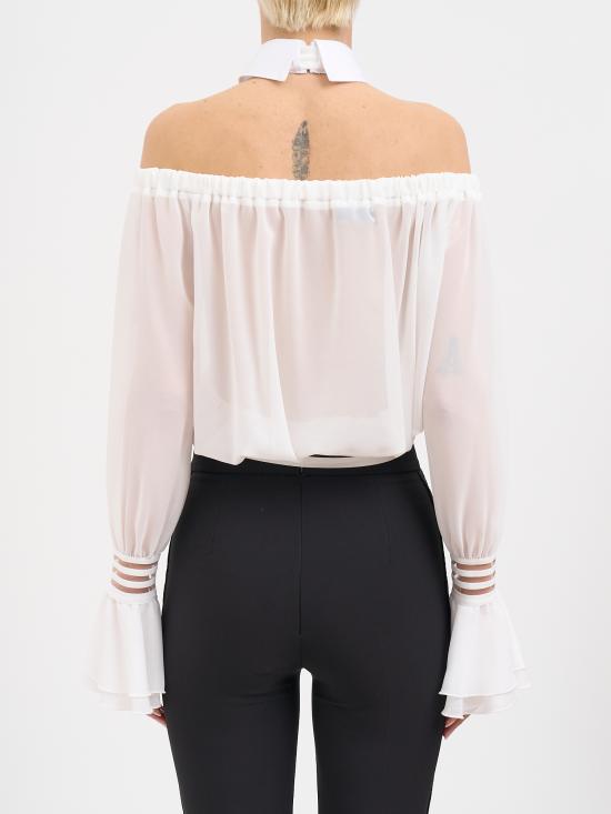 26SS 엘리자베타프랜치 블라우스 NCA13561E2X88 WHITE - ELISABETTA FRANCHI