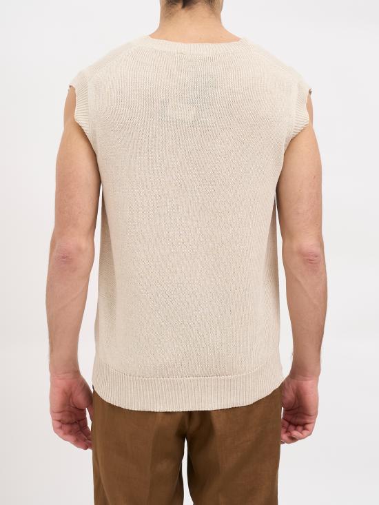 26SS 다니엘알렉산드리니 니트 베스트 NDUMC0005YPC00012002 BEIGE - DANIELE ALESSANDRINI