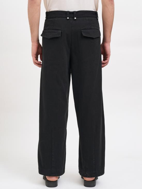 26SS 엔타이어 스튜디오 스트레이트 팬츠 NESSS26PA110126250 BLACK - ENTIRE STUDIOS