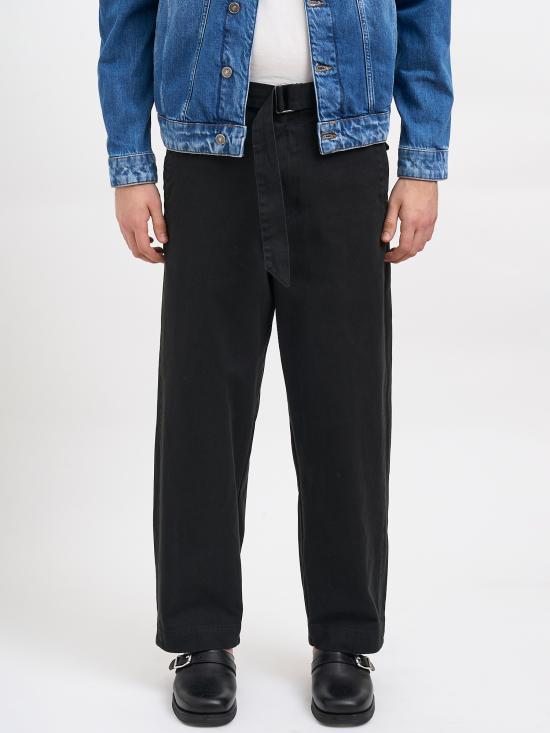 26SS 엔타이어 스튜디오 스트레이트 팬츠 NESSS26PA110126250 BLACK - ENTIRE STUDIOS