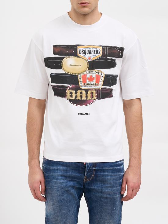 26SS 디스퀘어드2 반팔 티셔츠 NS78GD0113D20033100 WHITE