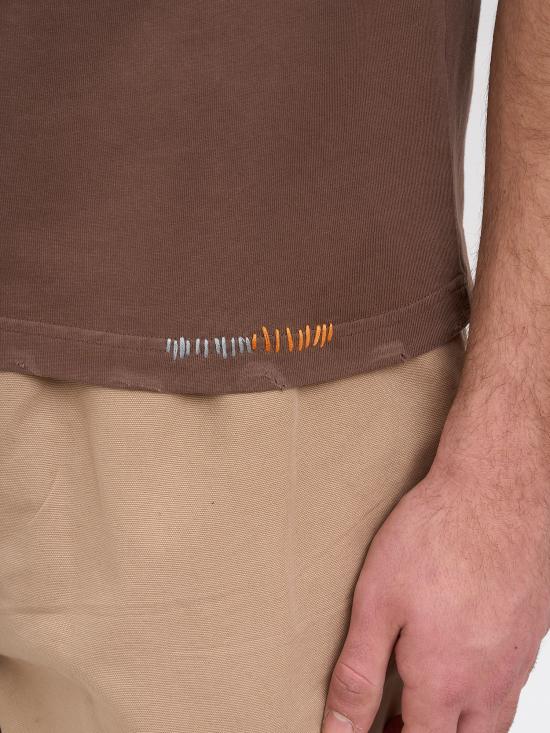 26SS 다닐로 파우라 반팔 티셔츠 N15DP10050000016 BROWN - DANILO PAURA