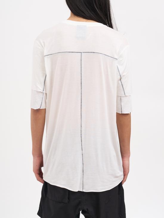 26SS 톰크롬 반팔 티셔츠 NMTS940OFFWHITE - THOM KROM