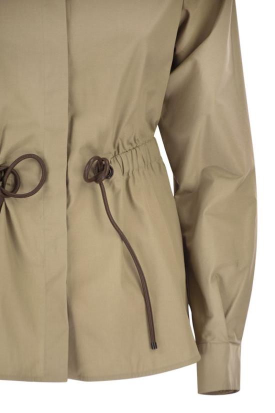 26SS 막스마라 Tazzina 드로스트링 셔츠 2611111052600 006 KHAKI - MAX MARA