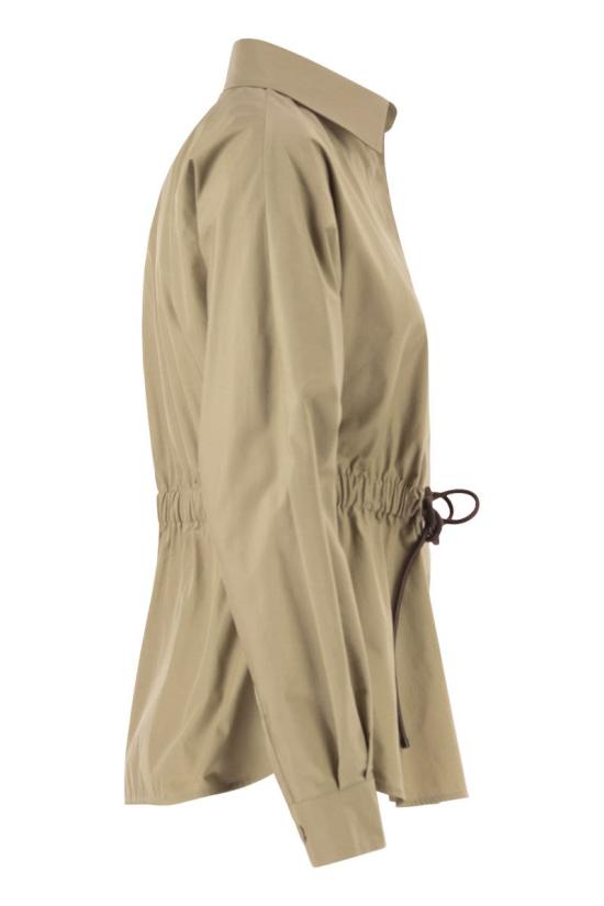 26SS 막스마라 Tazzina 드로스트링 셔츠 2611111052600 006 KHAKI - MAX MARA