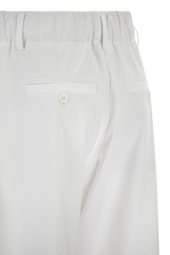 26SS 브루넬로 쿠치넬리 스트레이트 팬츠 ML946EL199 C159 WHITE - BRUNELLO CUCINELLI