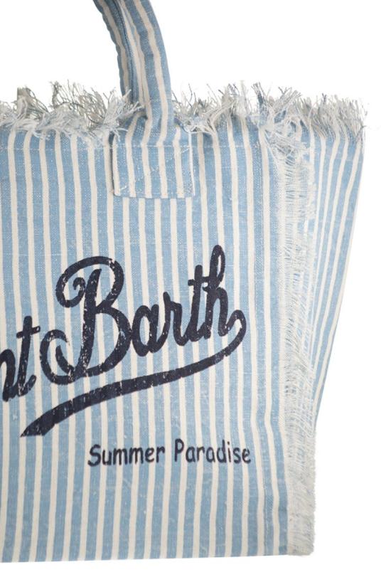 26SS 세인트바쓰 토트백 VANI022 00398L WHITE LIGHT BLUE - MC2 SAINT BARTH