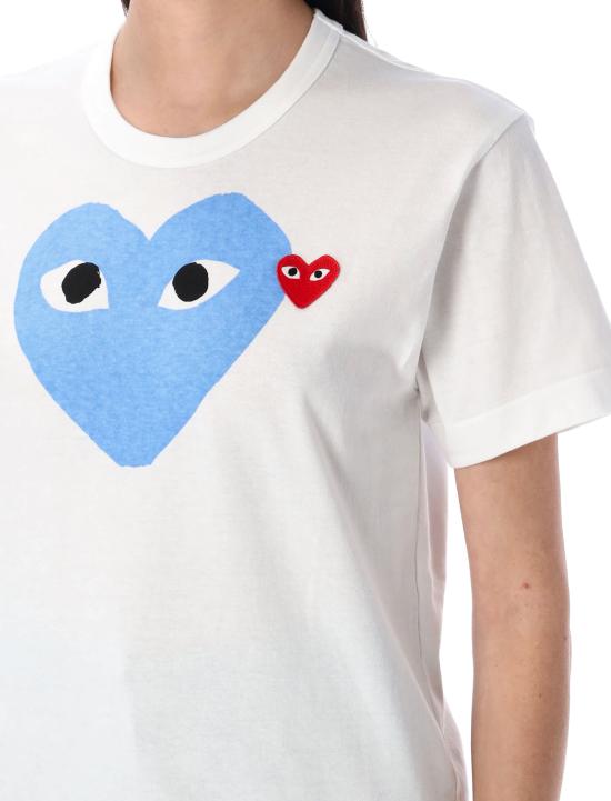 26SS 꼼데가르송 반팔 티셔츠 AXT106051 2 BLUE - COMME DES GARCONS