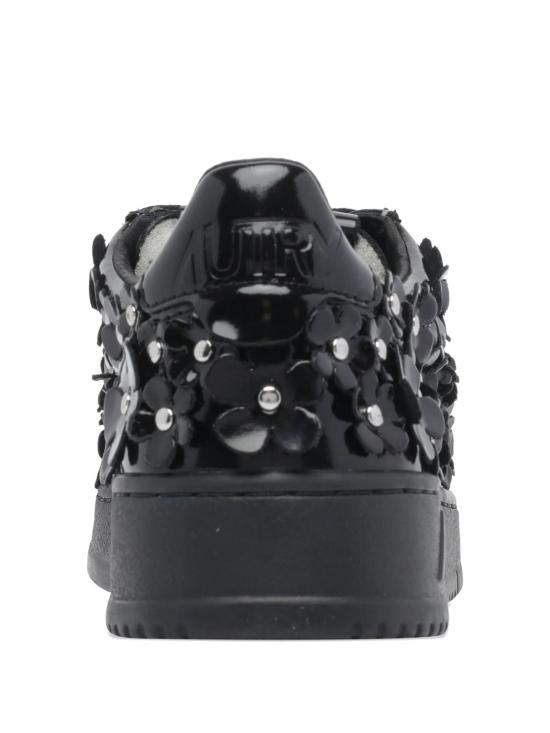 25FW 오트리 메달리스트 로우 레더 스니커즈 AULWPW01 PW01 PATENTFLOWER BLACK PW01 PATENT FLOWER BLACK - AUTRY