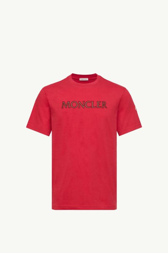 26SS 몽클레어 반팔 티셔츠 L10918C0007589B8U 455 RED