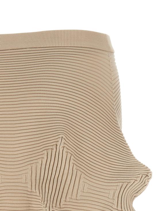 26SS 이세이 미야케 미디 스커트 IM66KG78348 Beige - ISSEY MIYAKE