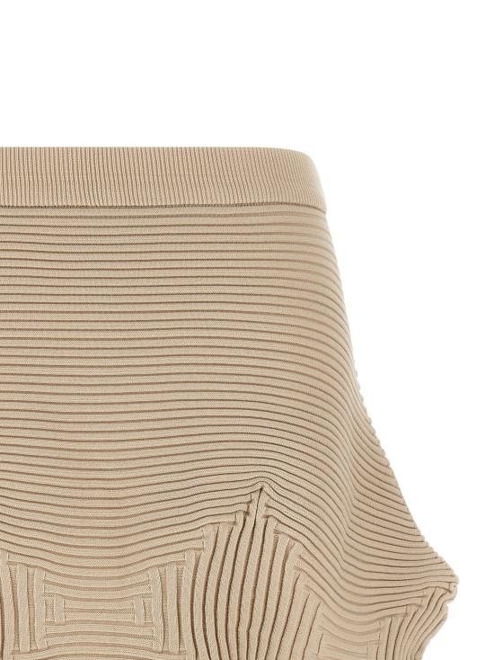 26SS 이세이 미야케 미디 스커트 IM66KG78348 Beige - ISSEY MIYAKE