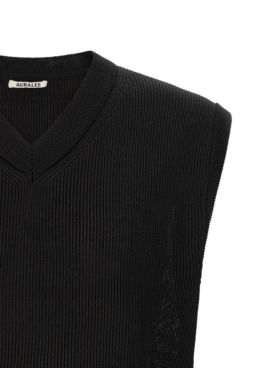 26SS 오라리 니트 베스트 A26SV02SYBLACK Black - AURALEE