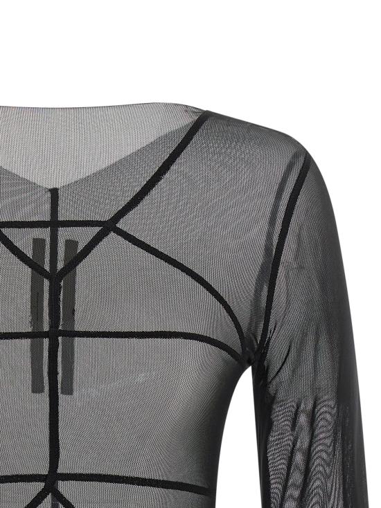 26SS 릭 오웬스 긴팔 티셔츠 RO01F6277TUS09 Black - RICK OWENS