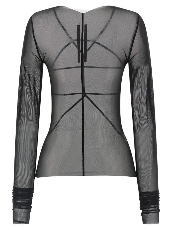 26SS 릭 오웬스 긴팔 티셔츠 RO01F6277TUS09 Black - RICK OWENS