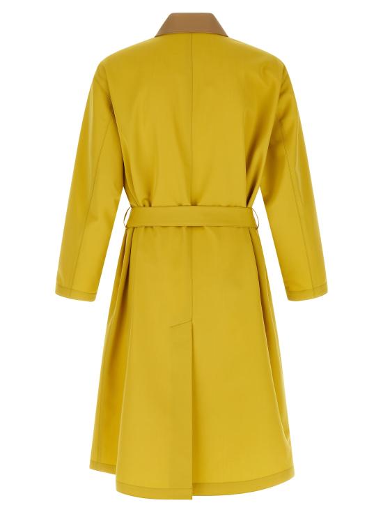 26SS 오라리 트렌치 코트 A26SC01WCMUSTARDYELLOW Yellow - AURALEE