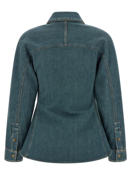 26SS 버버리 블라우스 8118497MIDBLUE Blue - BURBERRY