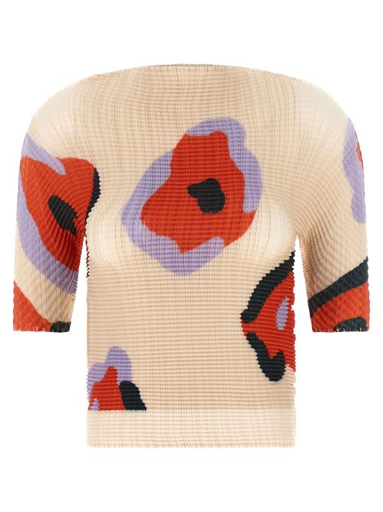 26SS 이세이 미야케 반팔 티셔츠 IM66FJ69746 Beige