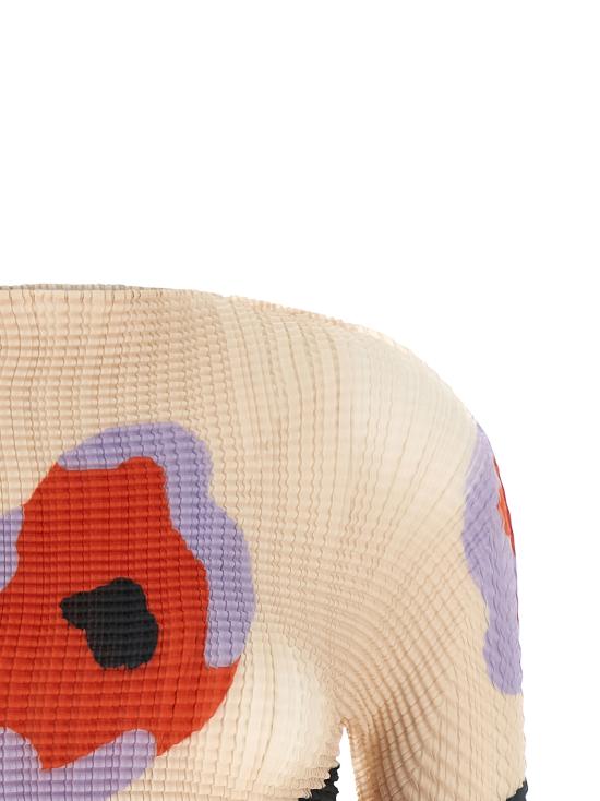 26SS 이세이 미야케 반팔 티셔츠 IM66FJ69746 Beige - ISSEY MIYAKE