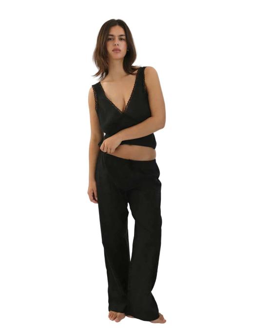  Cou Cou 민소매 티셔츠 쿠쿠 아이리스 탱크탑 블랙 - OTHER BRANDS