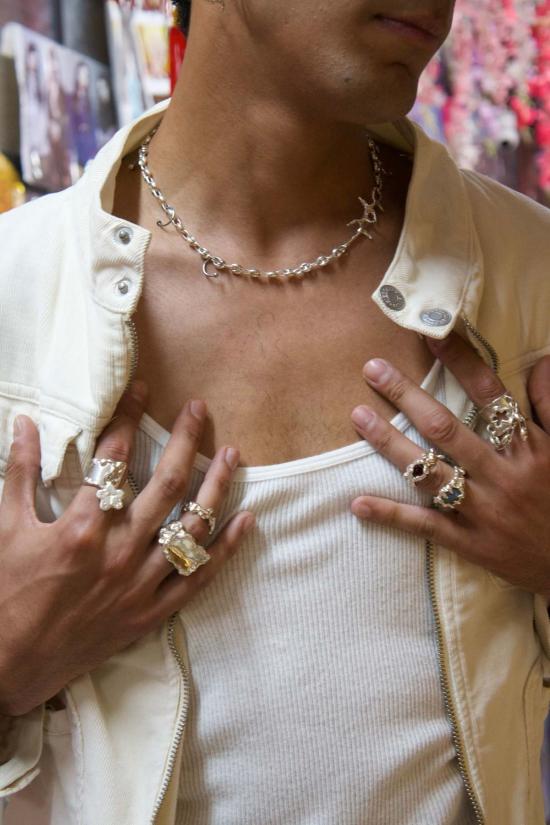  아메모리 반지 분화구 고리 - AMEMORI