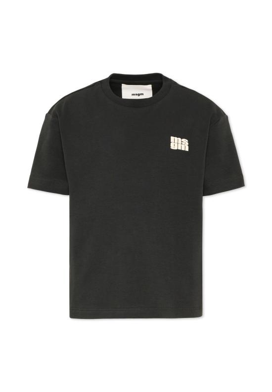 25FW [키즈] 엠에스지엠 티셔츠 F5MSJUTH055 MS040 BLACK