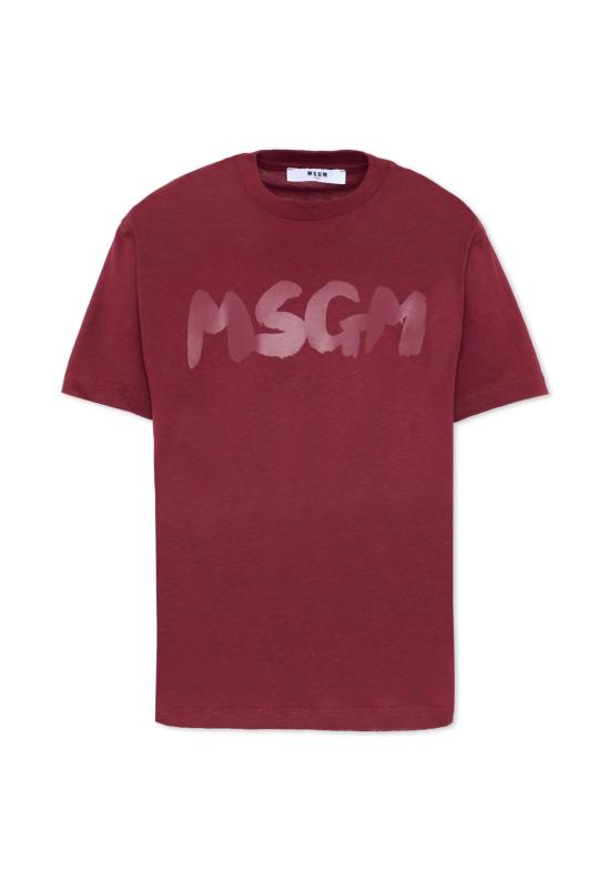 25FW [키즈] 엠에스지엠 티셔츠 F5MSJUTH011 MS034 BORDEAUX