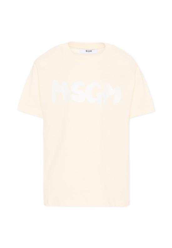 25FW [키즈] 엠에스지엠 티셔츠 F5MSJUTH011 013 IVORY