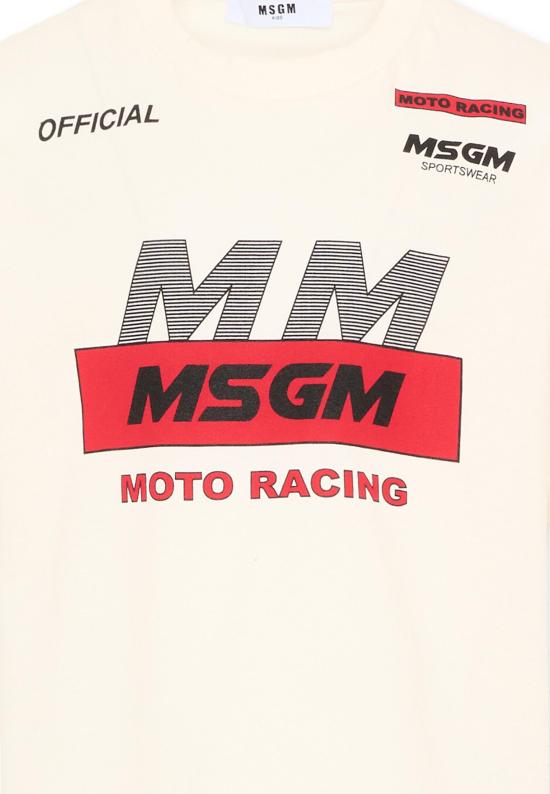 25FW [키즈] 엠에스지엠 티셔츠 F5MSJGTH190 013 IVORY - MSGM
