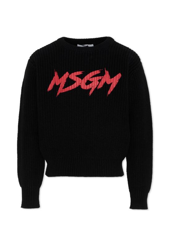 25FW [키즈] 엠에스지엠 캐시미어 니트 F5MSJUJP090 110 BLACK