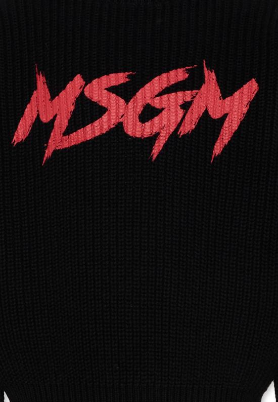 25FW [키즈] 엠에스지엠 캐시미어 니트 F5MSJUJP090 110 BLACK - MSGM