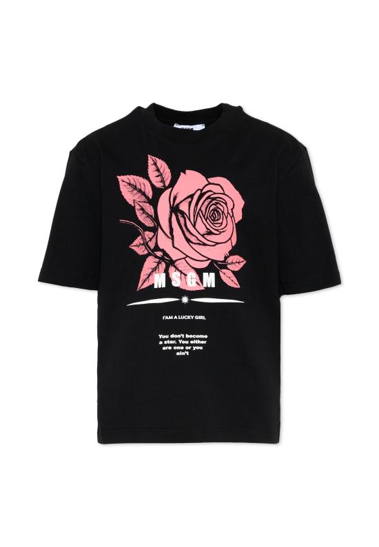 25FW [키즈] 엠에스지엠 티셔츠 F5MSJGTH039 110 BLACK