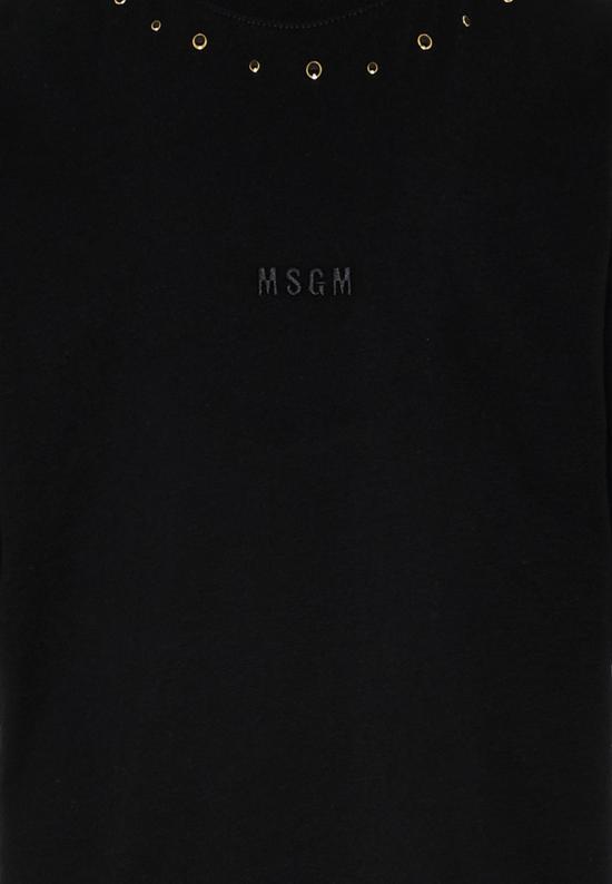 25FW [키즈] 엠에스지엠 티셔츠 F5MSJGTH149 110 BLACK - MSGM