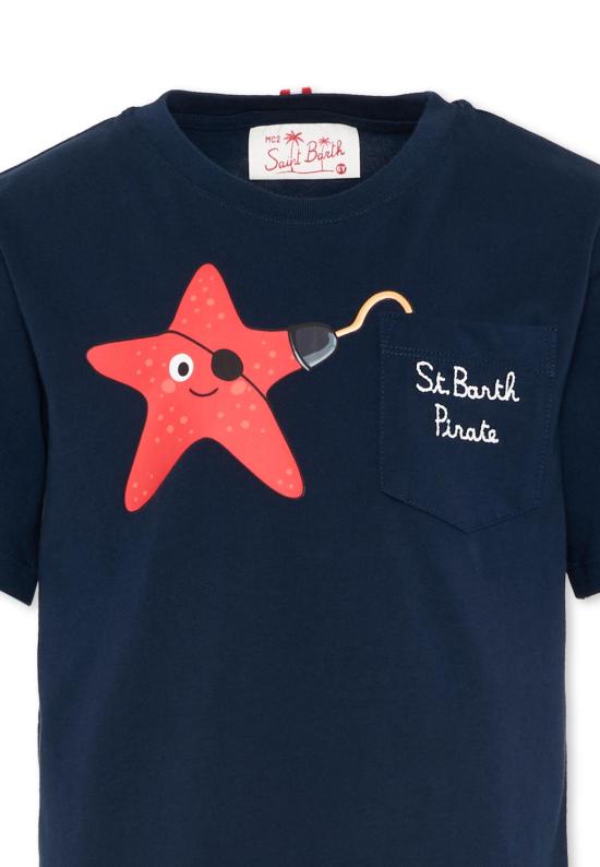 26SS [키즈] 세인트바쓰 티셔츠 EDD0001 01944L BLUE - MC2 SAINT BARTH