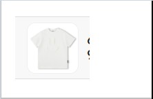 26SS [키즈] 몰로 티셔츠 6S26A202 9837 WHITE