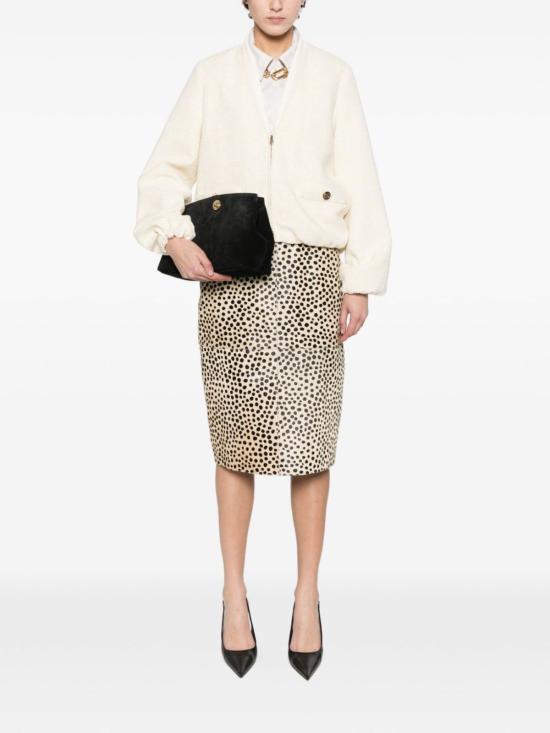  구찌 자켓 코튼 트위드 재킷 베이지 - GUCCI