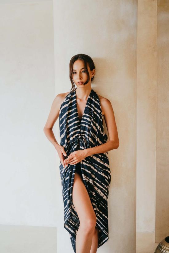  핑크 헤일리 비치용품 비치 핸드다이드 사롱 - PINK HALEY