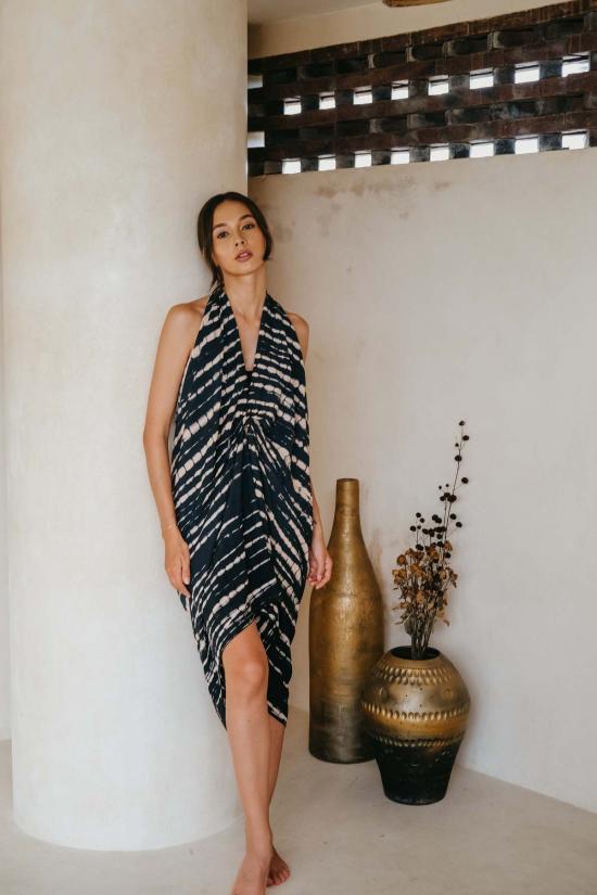  핑크 헤일리 비치용품 비치 핸드다이드 사롱 - PINK HALEY