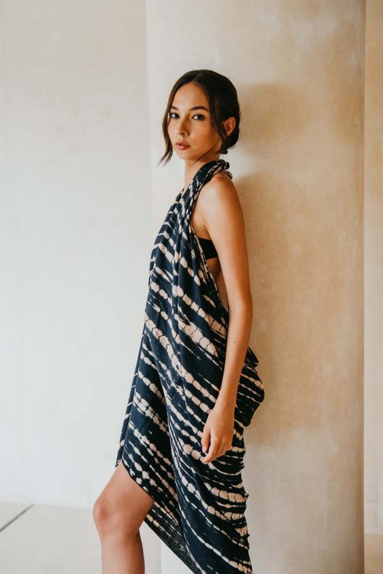  핑크 헤일리 비치용품 비치 핸드다이드 사롱 - PINK HALEY