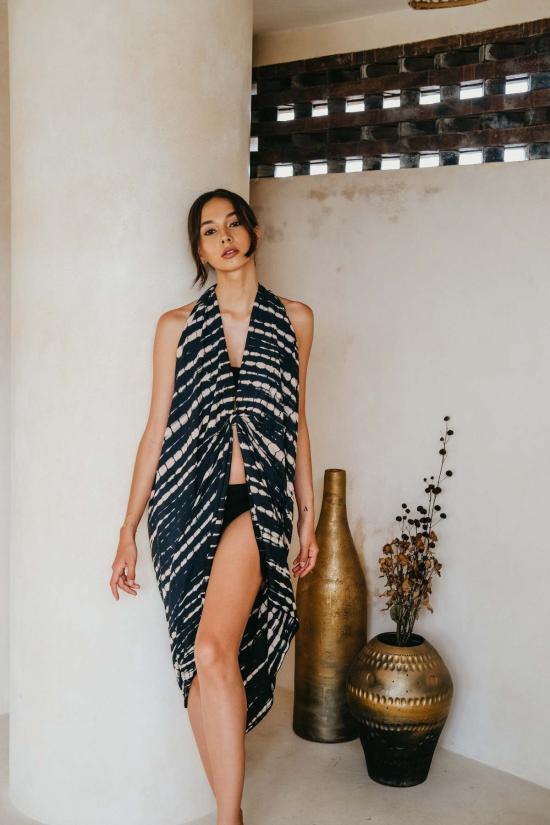  핑크 헤일리 비치용품 비치 핸드다이드 사롱 - PINK HALEY