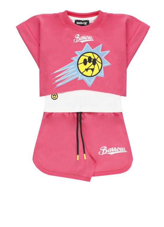 26SS [키즈] 바로우 캐주얼 세트 S6BKJGTR189 044 Fuchsia