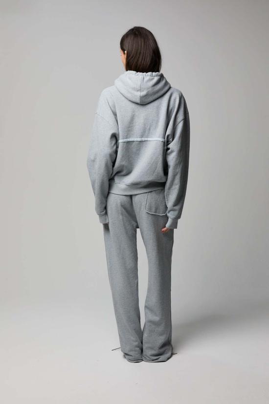  아셀 스웨터 애셔 헤일리 오버사이즈 후드티 헤더 그레이 - ASHER