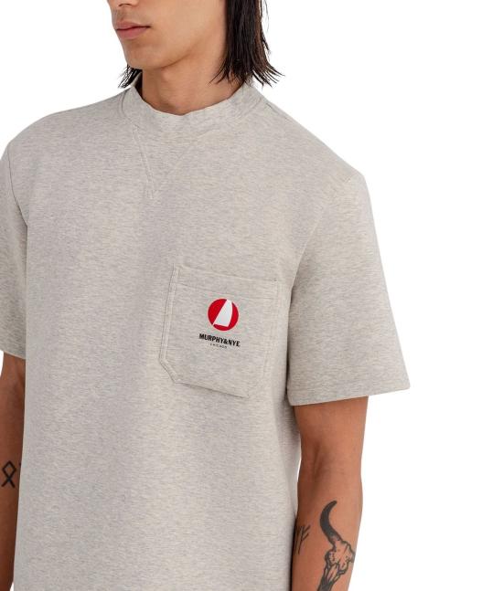 26SS 머피 앤 나이 반팔 티셔츠 F54800 I07201 GREY MELANGE - MURPHY & NYE