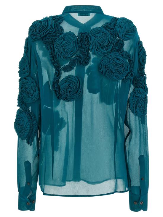 26SS 드리스 반 노튼 블라우스 2610107623376508 Green - DRIES VAN NOTEN