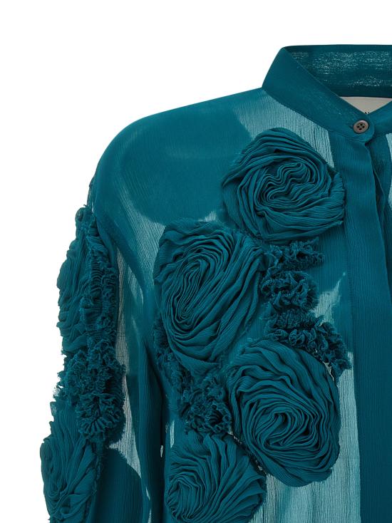 26SS 드리스 반 노튼 블라우스 2610107623376508 Green - DRIES VAN NOTEN