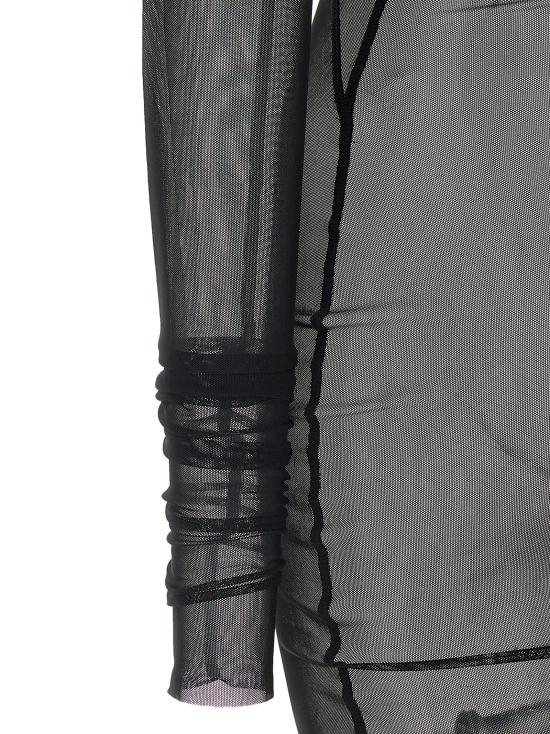 26SS 릭 오웬스 롱 원피스 RO01F6589TUS09 Black - RICK OWENS