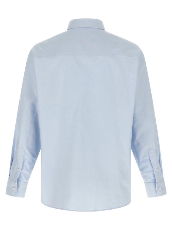 26SS 아미 스몰 하트 로고 박시 자수 셔츠 HSH822CO0031450 Light Blue - AMI